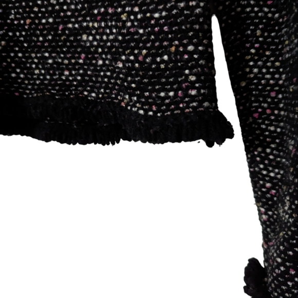 Massimo Dutti Black Tweed Zip Jacket - Picture 4 of 7